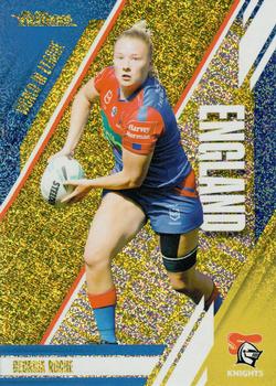 2024 NRL Traders Titanium - World In League Gold #WLG14 Georgia Roche Front